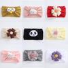 Diadema Infantil INS Europea y Americana Flor de Nylon de Dibujos Animados Lindos Tocado de Bebé Diadema que No Cubre la Fontanela Accesorios para el Cabello