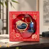 Año de la Oveja Ben Ming Nian Song Brocado Pequeña Oveja Colgante para Bendición Llavero Adorno de Bolsa Regalo de Año Nuevo Compañero Regalo de Suerte