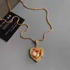 Colgante de Cierre Universal Desmontable DIY Nuevo Collar de Perlas Barrocas Chinas para Mujer Cadena de Suéter Vintage de Lujo Ligero de Gama Alta