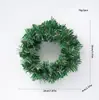 Guirlanda de Natal PVC 30/40/50/60CM decoração de porta da frente pendente de porta guirlanda verde decorações de Natal transfronteiriça