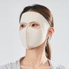 Máscara de Verão 2025 Nova Máscara Protetora Solar de Seda Gelo Máscara Feminina Anti-UV Rosto Gini Cobertura Total Quebra-Sol Máscara Facial de Gelo