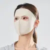 Máscara de Proteção Solar de Gelo com Processamento Personalizado para Mulheres Anti-UV para Dirigir Rosto Kini Máscara Sombreamento de Gelo Seda Gelo Proteção Rosto Inteiro