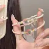 Novo Bracelete Flor de Pessegueiro Rosa Verde Heian Esquema de Cores Menina de Alto Valor Bracelete Alegre
