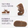 Zapatos Birkenstock para Niñas Suela Suave Zapatos Forrados de Felpa 2026 Nuevos Zapatos de Cuero para Niños Zapatos de Algodón de Invierno para Niños Grandes Zapatos Cálidos de Invierno Más Algodón