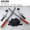 Comércio Exterior Transfronteiriço Brinquedos Infantis Faca de Brinquedo Ninja Samurai Adaga Conjunto de 7 Peças Adereços de Fantasia Deadpool Faca Dupla
