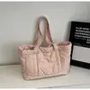 Bolso de Axila de Gran Capacidad Estilo Coreano para Mujer 2026 Nuevo Bolso Casual de Algodón Bolso Tote de Hombro de Tela de Nylon a la Moda