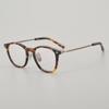 Estilo japonés 999.9 mismo estilo placa Negocios gafas cuadradas con grados miopía simple montura de gafas de titanio puro M86