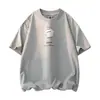 Novo Produto de Verão 2026, Camiseta com Gola Redonda Fluida para Homens, Clássica, Versátil, Casual, Solta, Confortável, Juvenil e na Moda
