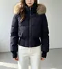 Chaqueta de Algodón de Invierno 2026 para Mujer Nuevo Estilo Coreano Conjunto Chaqueta Pequeña de Algodón Petite Chaqueta Corta de Algodón con Cuello Grande de Piel Ropa de Abrigo Superior