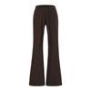Pantalones Casuales Simples Dulces y Picantes para Niña con Caída, Pantalones de Campana, Pantalones de Pierna Ancha Cepillados Ajustados con Cordón, Tendencia de Celebridad de Internet