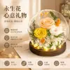 Flor Eterna em Forma de Bola de Vidro Rosa Real Presente Dia dos Namorados Dia das Mães Presente Flor Real Mais Vendido Presente de Flor Eterna