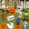 Decoración de Cartón para Patio de Halloween: Fantasma, Calabaza, Telaraña, Murciélago, Gato Negro, Momia, Frankenstein