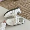 Zapatillas Deportivas Casuales Versátiles Antideslizantes Ins Súper Populares Nuevas 2026 Estilo Coreano Retro Lunares Alemanas para Niñas