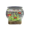 Aquário pequeno de mesa para uso em escritório, aquário transparente para tartarugas, plástico para atacado, aquário de peixes dourados durável e inquebrável