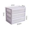 Caja de almacenamiento multicapa extraíble estante de almacenamiento de cosméticos estilo japonés almacenamiento de escritorio a prueba de polvo caja de almacenamiento de artículos diversos