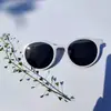 Nuevas Gafas de Sol de Colores Dulces para Niños, Gafas Redondas de Moda Lindas con Protección UV para Niñas, Gafas de Dibujos Animados