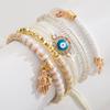 Pulseira de Miçangas Feita à Mão Mais Vendida Transfronteiriça Moda Amor Olho de Demônio Acessórios Pingente Pulseira Multicamadas da Moda