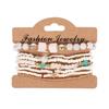 Pulsera Bohemia para Mujer Hecha a Mano con Cuentas Romántica Original Pulsera Traje Mezcla y Combina Cuentas de Arroz Pulsera Multicapa Transfronteriza