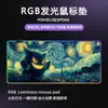 Pintura al Óleo Pokémon Alfombrilla Grande para Escritorio Venta Caliente Transfronteriza Alfombrilla Grande Luminosa RGB para Ratón de Juego Venta Directa de Fábrica