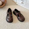 Zapatos Negros de Piel para Niñas 2026 Nuevo Estilo Británico Primavera y Otoño Suela Suave para Niños Zapatos de Princesa para Actuación para Niñas de Primaria