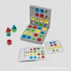 Juguetes geométricos de emparejar para niños transfronterizos, educación temprana, rompecabezas interactivo para padres e hijos, juego de entrenamiento del pensamiento en escritorio, concentración