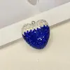 Chaveiro Grande Coração Mais Vendido Internacionalmente Argila Macia Diamante Completo DIY Pingente para Chave de Carro Acessórios em Formato de Coração para Mulheres