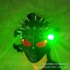 Máscara luminosa de calavera mágica LED, casco láser, máscara de la muerte, tecnología, sentido alienígena, hierro, guerrero del futuro