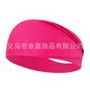Banda para el cabello deportiva europea y americana para yoga, absorción de sudor, guía de sudor, para hombres y mujeres, diadema para correr y hacer ejercicio, bufanda elástica de algodón, banda para el cabello de color sólido