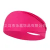 Diadema deportiva europea y americana banda para el sudor de yoga diadema para correr fitness hombres y mujeres diadema de algodón elástico pañuelo para la cabeza diadema de color liso accesorios para el cabello