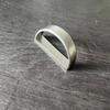 Anillo de servilleta semicircular de aleación de zinc electrochapada de alta gama, con letra D, hebilla decorativa de metal para servilletas, transfronterizo