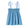 Top de alça fina listrado da marca Z, moda popular de vendas transfronteiriças, conjunto de calças pantalona femininas AliExpress, calças estilo europeu e americano, confortável ZA