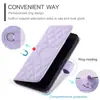 Funda de Cuero para Teléfono Sony 10Vii con Hebilla de Anillo para Colgar, Patrón de Espiga, para Xperia1Vii/5Vi/1V con Ranura para Tarjeta