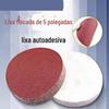 Fábrica atacado 125mm flocagem lixa 5 polegadas disco lixa autoadesivo lixa bandeja escovada pilha traseira escovada
