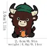 Aliexpress Moda Novo Produto Desenho Animado Peru Esquilo Abóbora Broche Criativo Fofo Personalizado Liga de Zinco Gotejamento de Óleo Emblema Acessórios