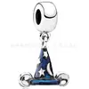 Plata de Ley S925 Dora Tacones Altos Azules Estilo Vestido Disney Falda Colgante DIY Colgante Dora Venta al por Mayor