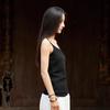 26 Ropa de Algodón y Lino para Mujer de Otoño Estilo Retro Artístico Ajuste Delgado Camisola Fina de Fibra de Bambú para Mujer