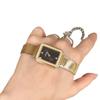 Melissa Mishali Reloj de Mujer de Moda Nuevo Reloj Pequeño Plateado Diamante Elegante Cuadrado Esfera Pequeña Correa de Acero Vivo