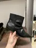 Nueva Colección Otoño/Invierno 2026: Botines de Tacón Alto de Diseño Exclusivo para Mujer, Botas Ajustadas de Ante Plegadas, Botines Bajos de Punta Cuadrada Estilo Francés