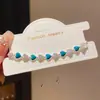 Pulseira Retrátil Coração com Gotejamento de Óleo em Zircônia Estilo Francês Levemente Luxuosa, Joia de Personalidade Temperamento Exquisita de Alto Padrão Nicho Vintage