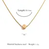 Collar con Colgante de Letra Transfronterizo Europeo y Americano Collar con Cuentas Doradas Cadena Versátil Exquisita para Suéter de Mujer Cadena para Clavícula de Acero Inoxidable