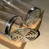 Amazon Cesta para Asar Acero Inoxidable 304 Tubo Rodante Ahumador BBQ Asado sin Pinchos