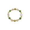 Pulseira de Cerâmica com Contas Cor Macaron Design de Nicho Senso de Moda Feminino Namorada Dobrável Pulseira 2023 Novo