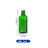 Botella Gotero de Vidrio Graduado de 50 ml Gotero de Plástico con Punta de Presión Botella para Esencias Cosméticos Botella de Vidrio a Prueba de Luz Dispensador de Líquidos