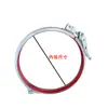 Abrazadera rápida para conducto galvanizado, abrazadera rápida para tubería con brida de acero inoxidable 304, abrazadera de tubería tipo bolsa, abrazadera de cubo de sellado y aro para tubería