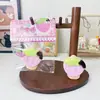 Juguete Squishy de Paleta de Fresa, Forma Realista de Paleta de Fresa, Suave y Rebote Lento, Juguete para Aliviar el Estrés de Otoño e Invierno