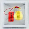 Llavero de Regalo con Lámina Dorada Bolsa de la Suerte Lingote Ruyi Estilo Chino Hilo Rojo Accesorio para Mochila Coche Colgante Año del Zodiaco Venta al por Mayor
