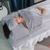 Toalla de Salón de Belleza de Grosor Medio Juego de Tres Piezas Banda para el Cabello para Tratamiento de la Piel Toalla para la Cabeza Toalla de Baño Falda de Baño Toalla con Agujero para Cama Absorbente