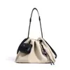 2026 Principios de Primavera Nuevo Estilo Simple y Versátil Moda de Gama Alta Bolso de Hombro Único Cruzado Bolso Bandolera Versátil Bolso de Cuerda Tipo Nube