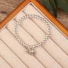 Pulsera Artesanal Estilo Nacional para Hombres y Mujeres Retro Todo-partido Pulsera Ajustable Elefante Pez Pequeño Doble Capa Correa Mori Accesorios