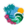 Lindos accesorios tropicales de verano para zapatos, accesorios decorativos para cordones de zapatos, decoraciones de dibujos animados para zapatos, decoraciones para zapatos de lona, pequeñas hebillas blancas para cordones de zapatos